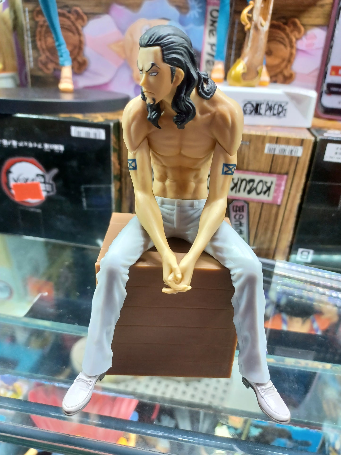 Banpresto One Piece Rob Lucci Naked Sitting