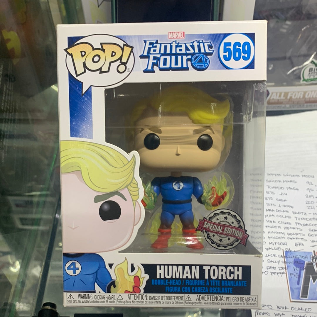 Funko Pop Fantastic Four Human Torch (Special Edition) 569