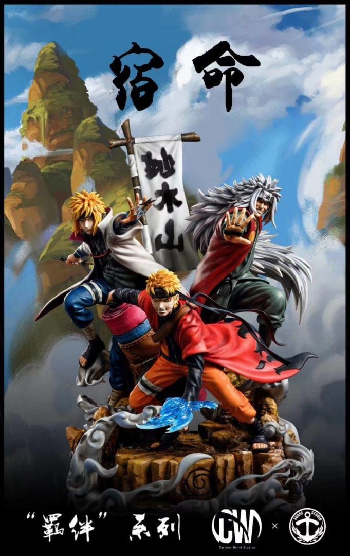Resin: Cartoon World Studio Naruto Minato Jiraiya