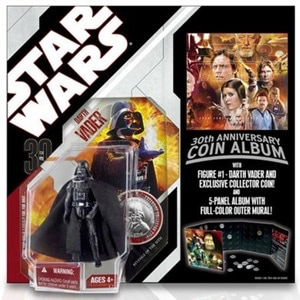 Hasbro Star Wars 30th Anniversary Coin Album #1 Darth Vader with Exclusive Coin and 5-Panel Full Color Album