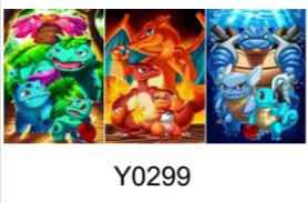 Poster Pokemon Evolution Trio