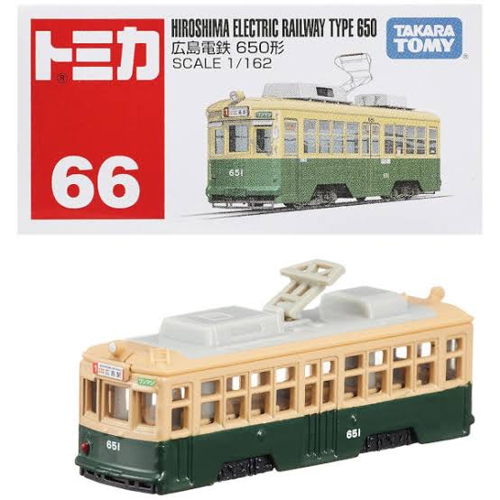 Takara Tomy Tomica No. 66 Hiroshima Electric Railway Type 650 1/162 Scale