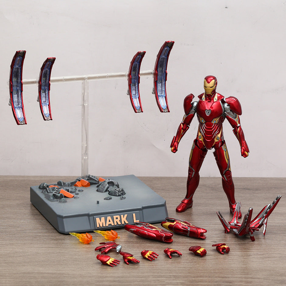 ZD Toys Iron Man Mark L (50) Nano Floating Gun with Platform Set