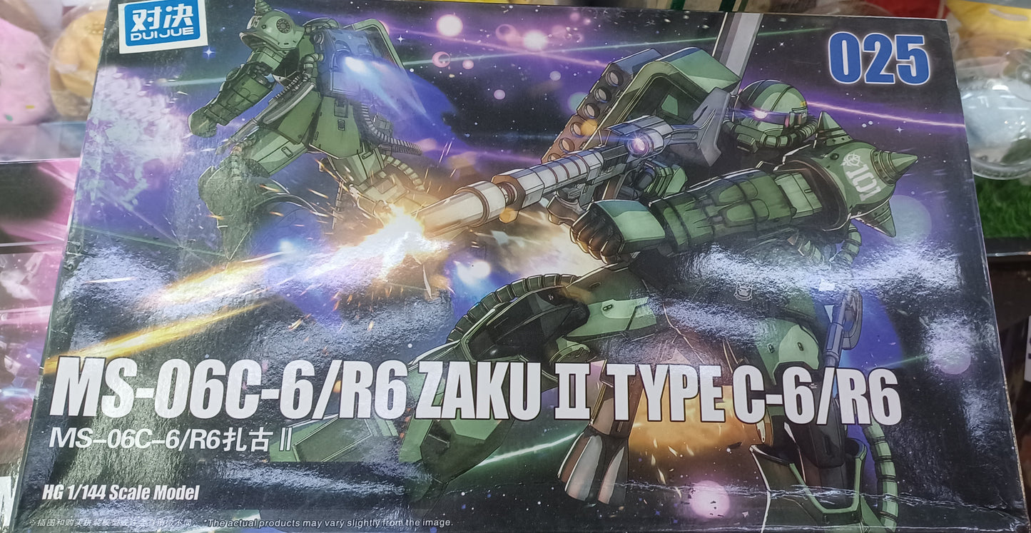 HG 1/144 Scale Model 025 MS-06C-6/R6 Zaku II Type C-6/R6