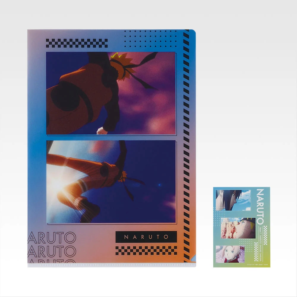 Ichiban Kuji Naruto: Shippuden The Bridge of Peace and the Lament of Reincarnation Prize J Naruto Uzumaki and Team 7 (Clear File and Sticker)