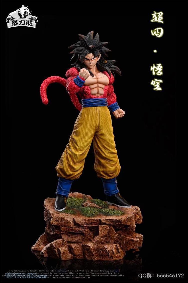 Resin: Point Bear Studio SSJ4 Goku, Vegeta, Gogeta and Vegeto Set