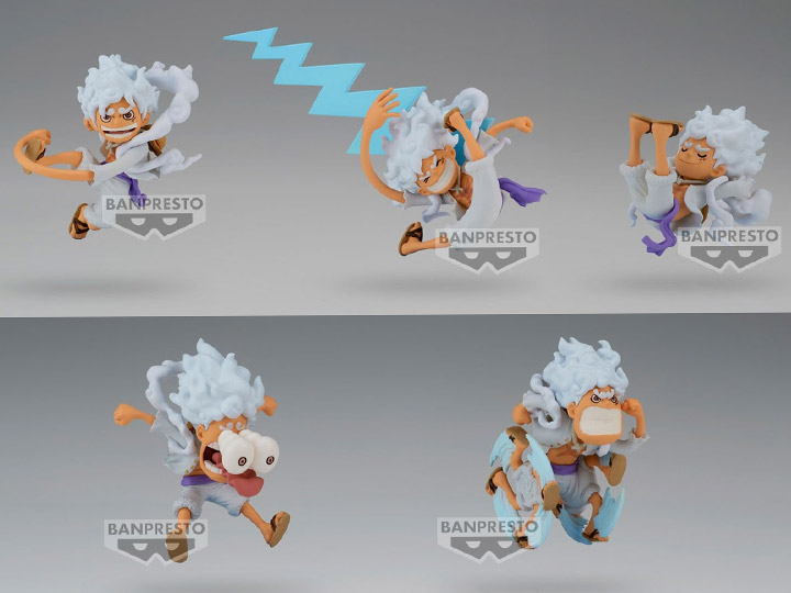 WCF One Piece Monkey D. Luffy Gear 5 Special Set of 5