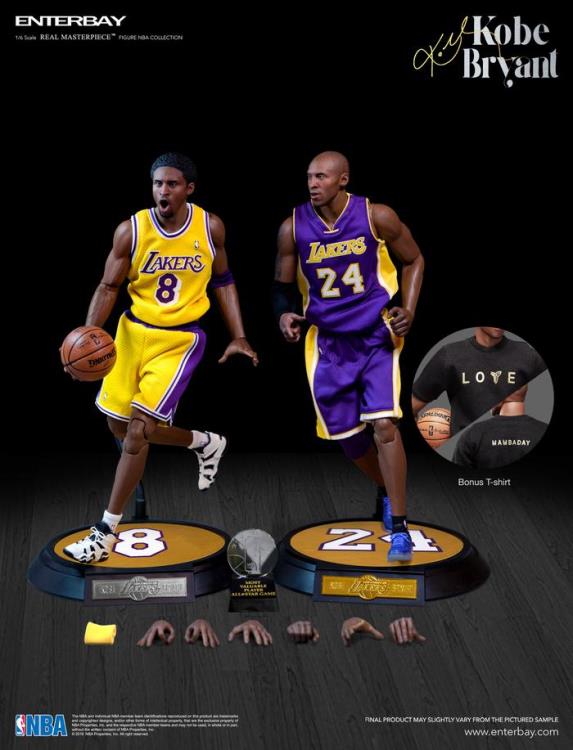 Enterbay Real Masterpiece NBA Kobe Bryant Two Figure Pack