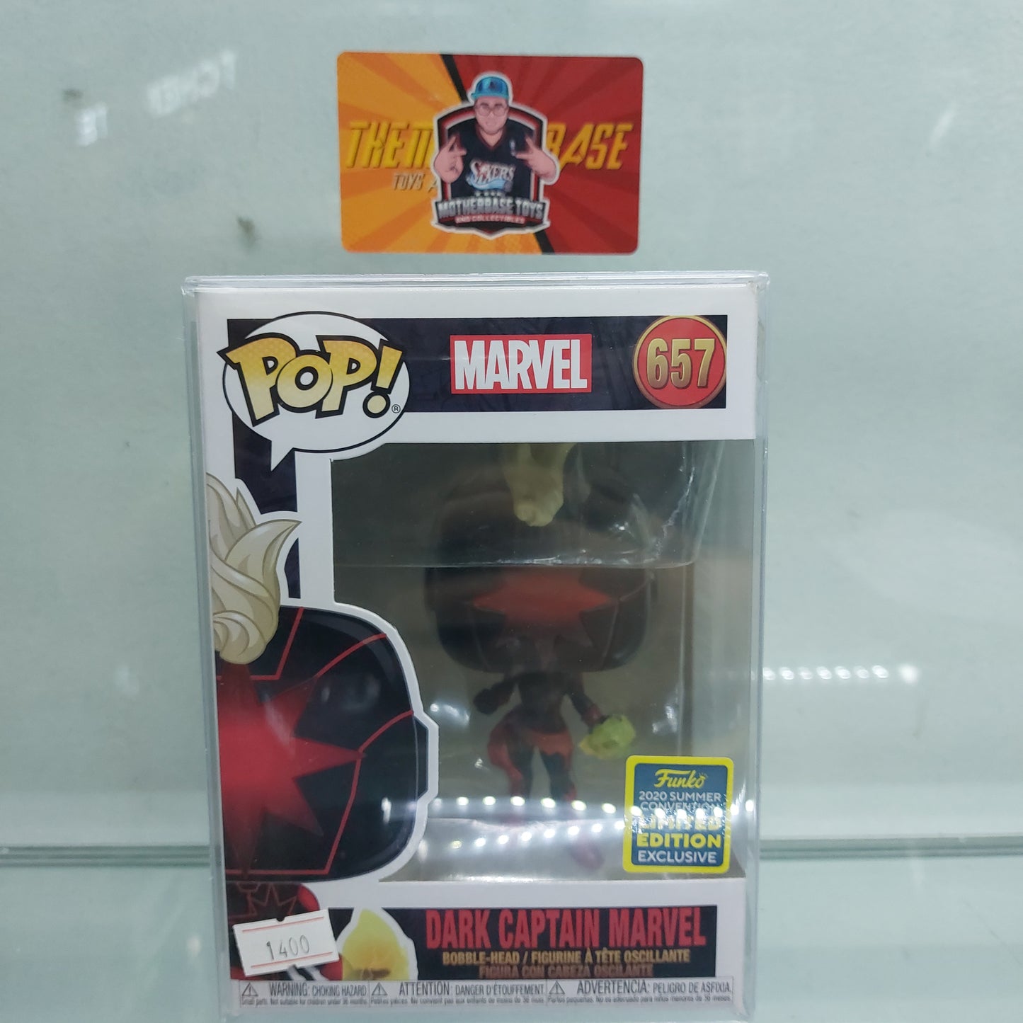 Funko Pop Marvel Dark Captain Marvel (Funko 2020 Summer Convention Limited Edition Exclusive) 657