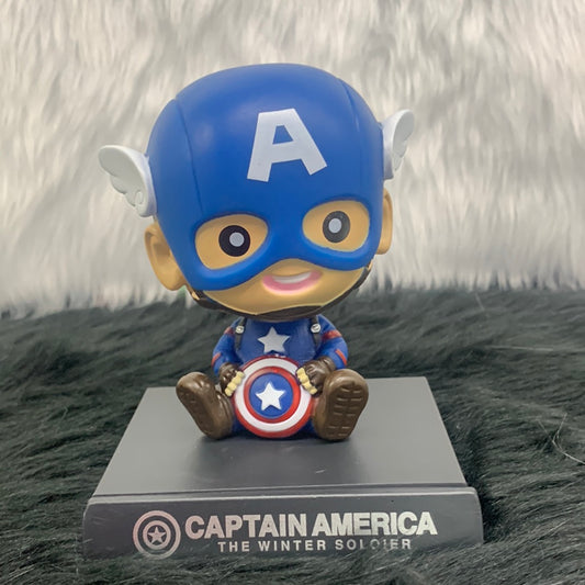 Bobble Head Captain America Masked