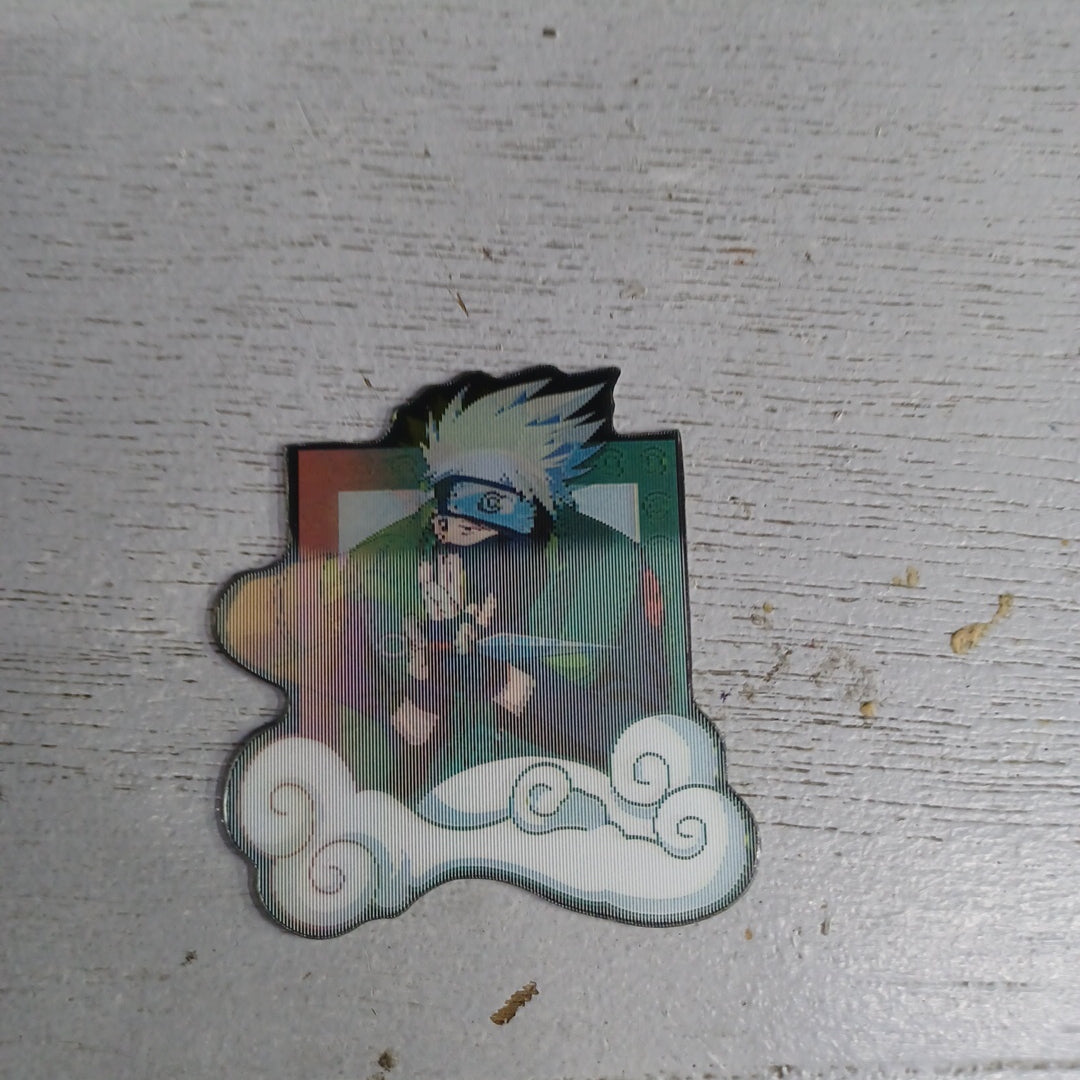 Lenticular 3D Sticker Kakashi & Naruto