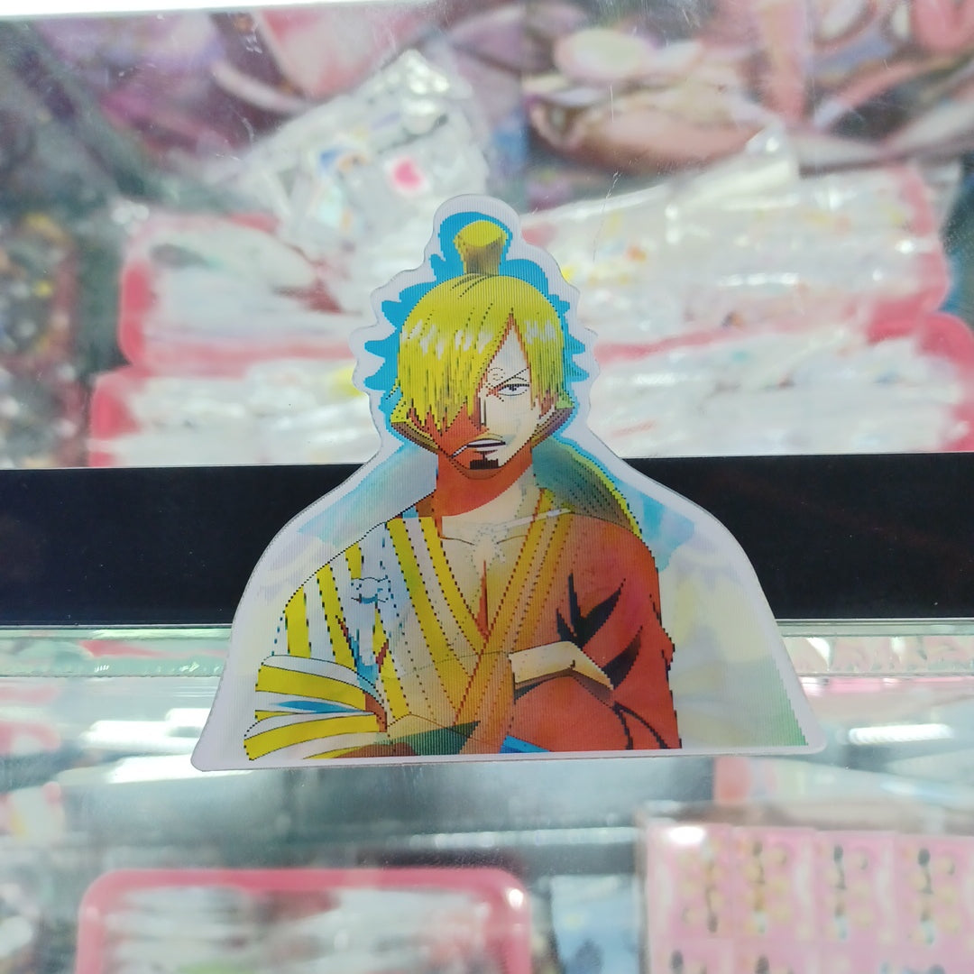 Lenticular 3D Sticker Trios (Luffy,Zoro,Sanji)