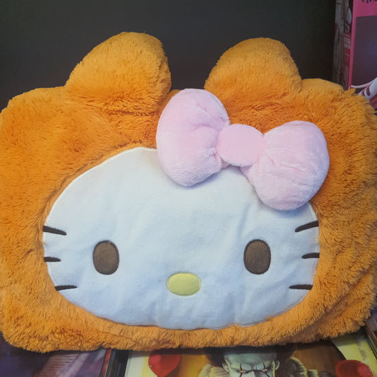 (HK4) Sanrio Plushie 20 Inches ( Hello Kitty Head Pillow Orange)