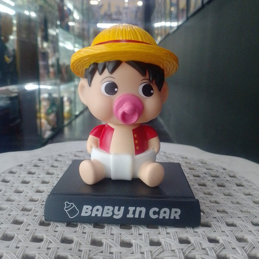 Bobble Head Baby In Car Luffy