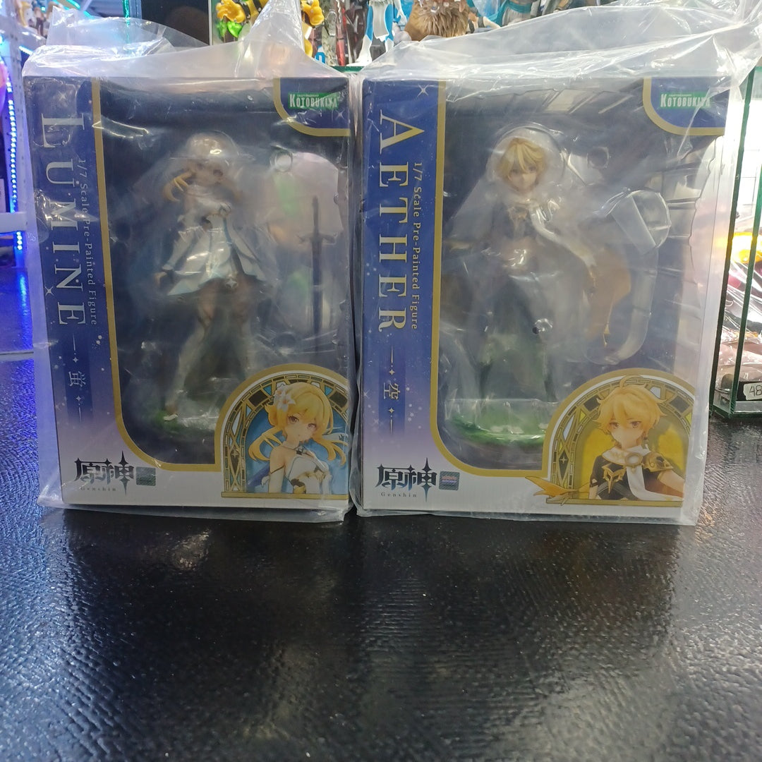 Kotobukiya Genshin Impact Aether and Lumine Set of 2