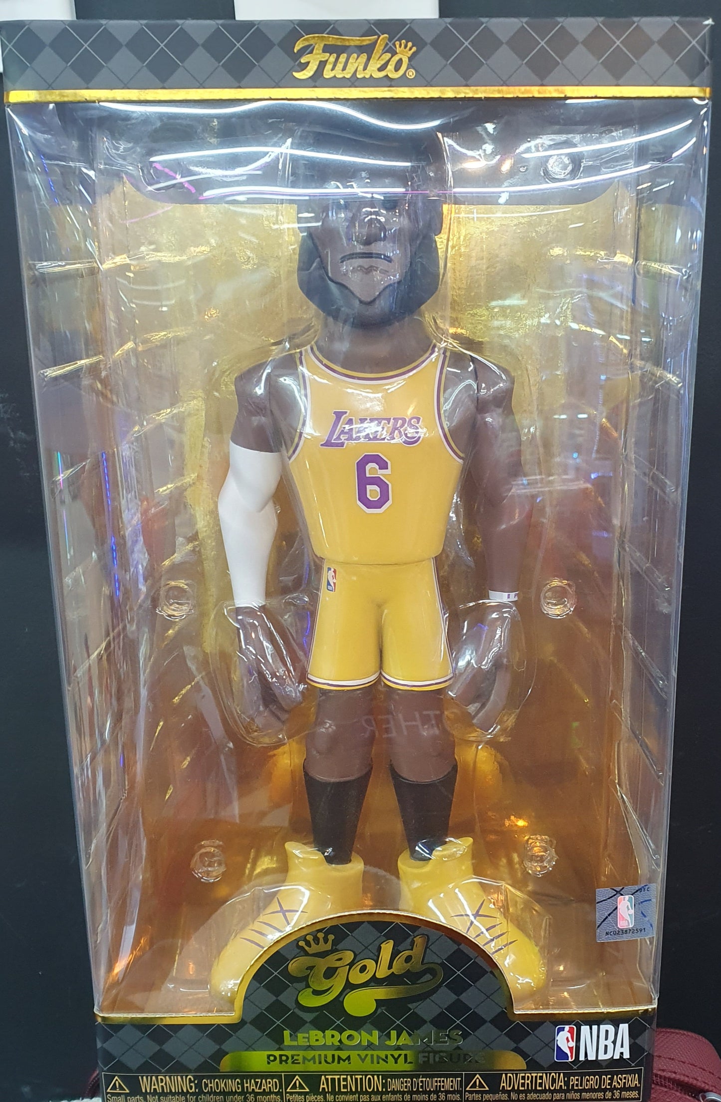 Funko Gold NBA Lebron James 12 (Lakers 6,yellow)