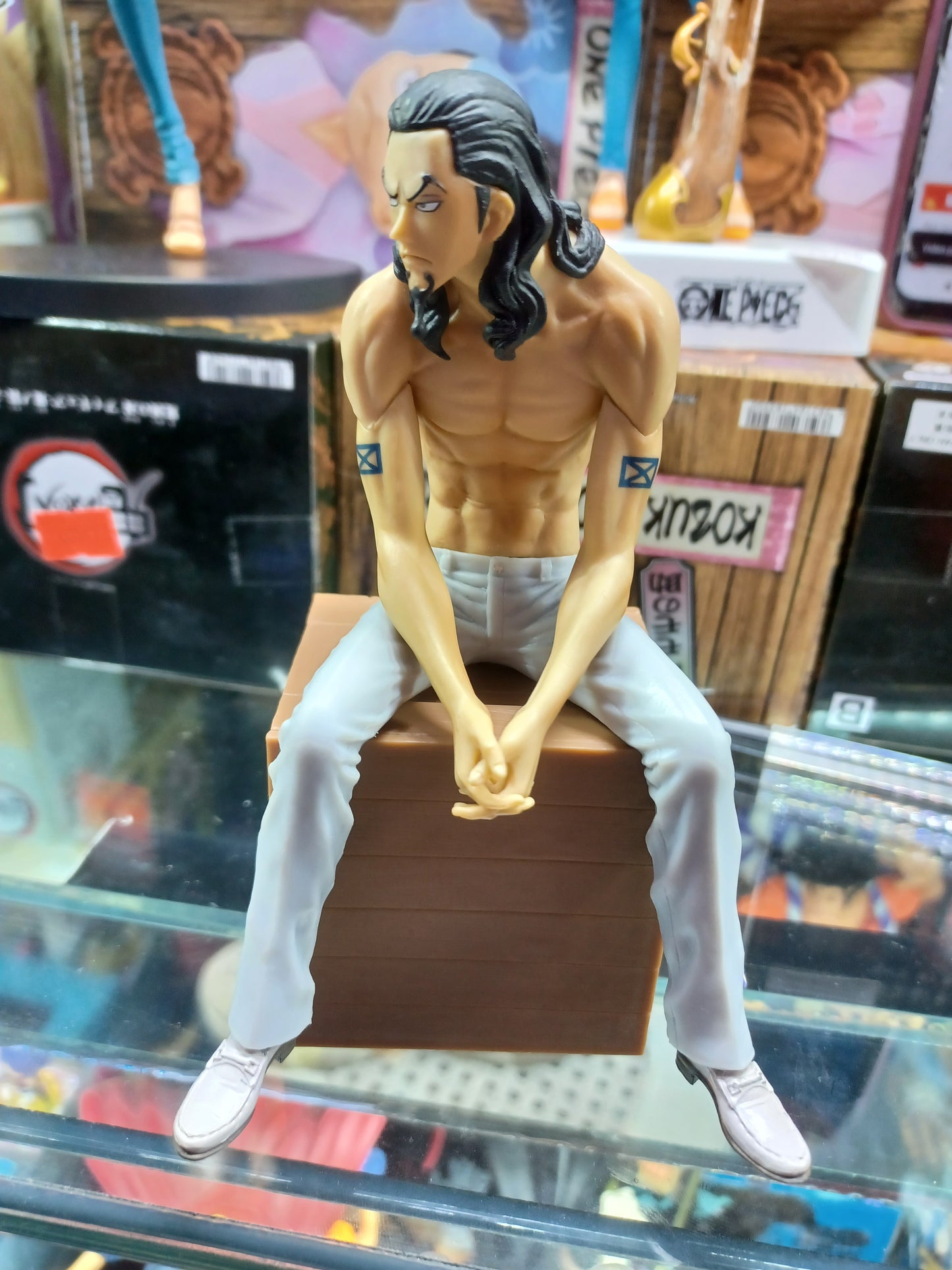 Banpresto One Piece Rob Lucci  Naked Sitting