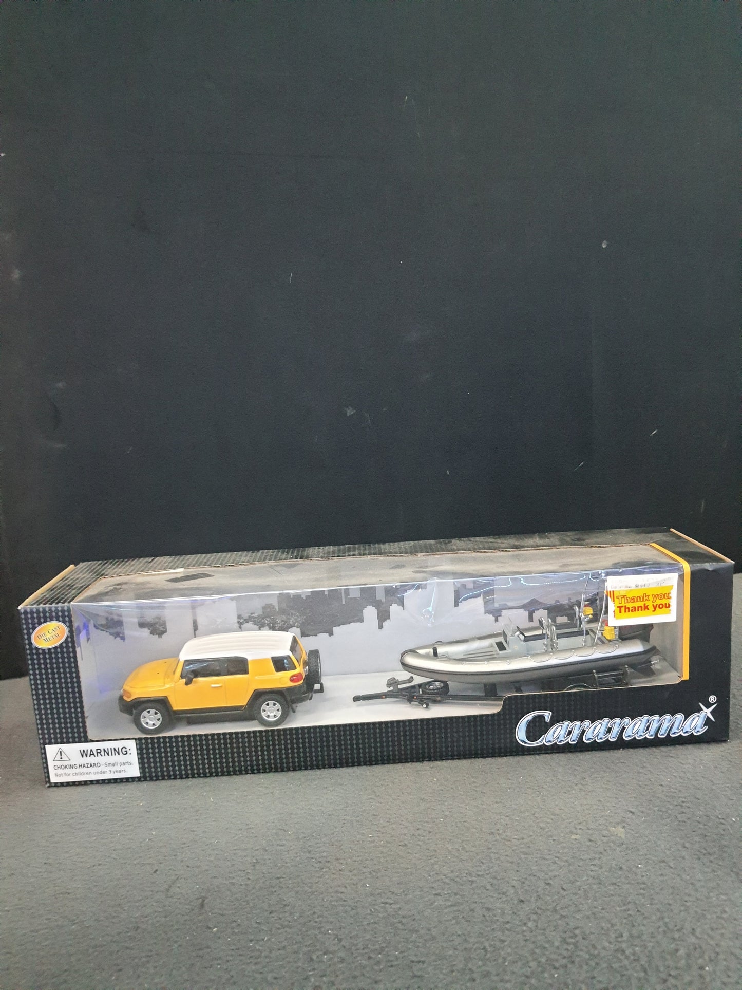 Toyota FJ Cruiser With trailer Boat Diecast Cararama (AV)