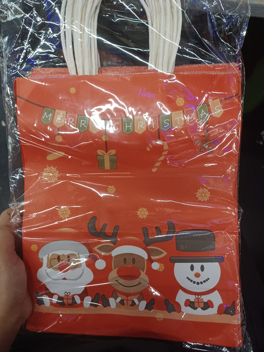 Santa Reindeer Snowman wrapper