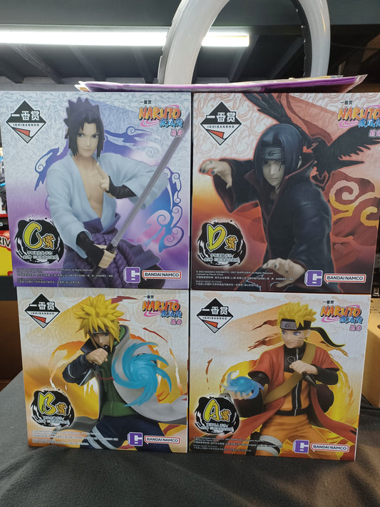 Ichibansho Naruto/Minato/Sasuke/Itachi Set Of 4