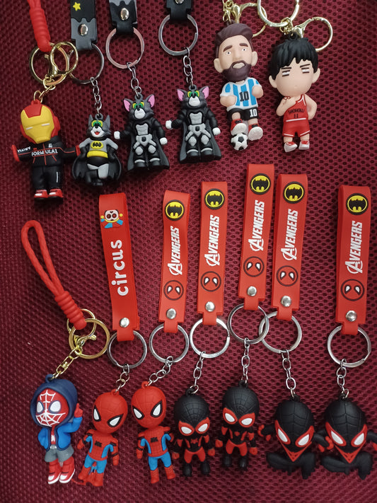 Assorted Rubberize Keychain