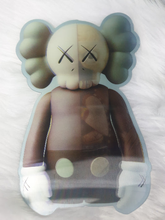 Lenticular Sticker Kaws Green