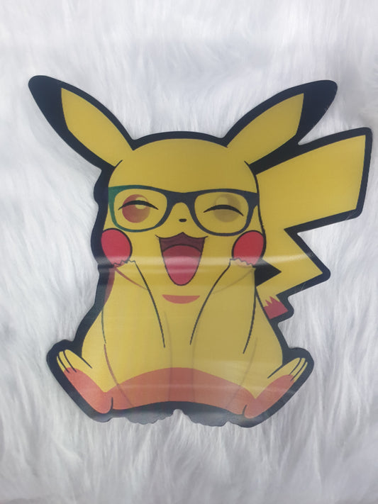 Lenticular Sticker Pikachu with Glasses