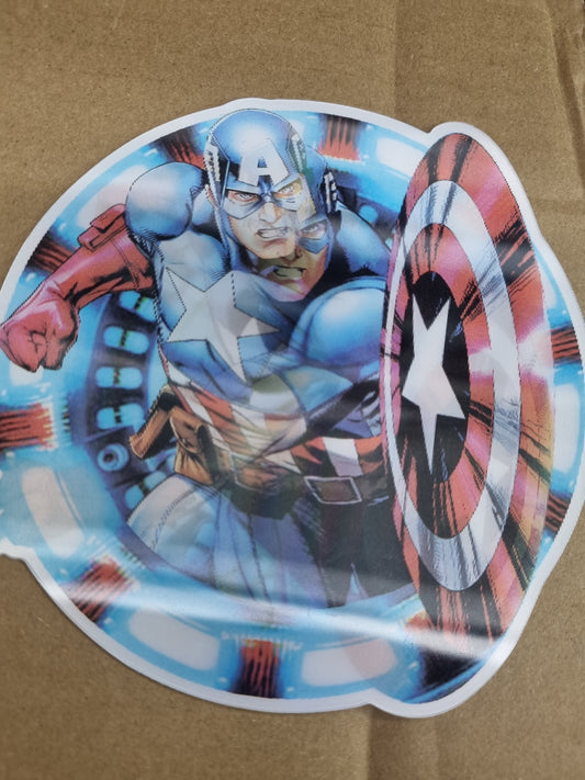 Lenticular Sticker Captain America