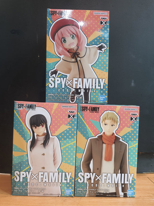 Banpresto Spy×Family Code:White Anya,Loid,Yor Set