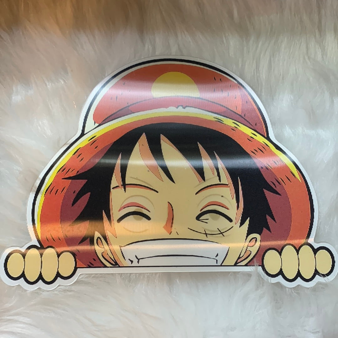 Lenticular Sticker Luffy Smile