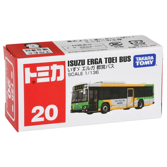 Takara Tomy Tomica No. 20 Isuzu Erga Toei Bus 1/136 Scale