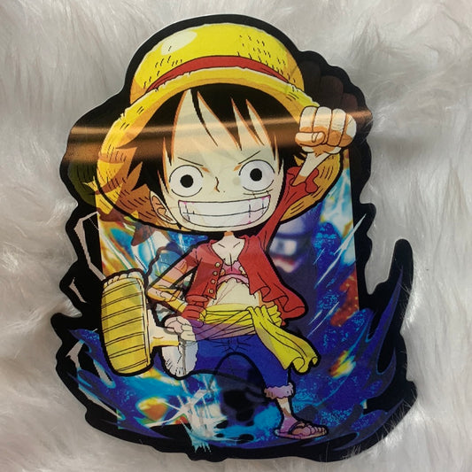 Lenticular Sticker Luffy Kid