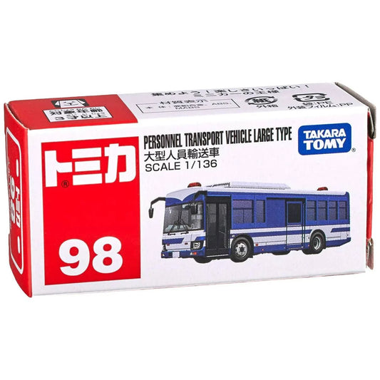 Takara Tomy Tomica No. 98 Isuzu Erga Large Personnel Transport Vehicle 1/136 Scale