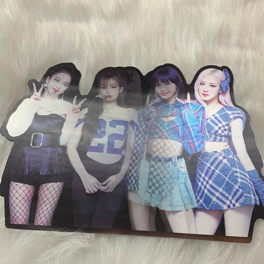 Lenticular Sticker Black Pink