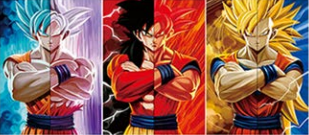 Poster DBZ Goku Half All Forms