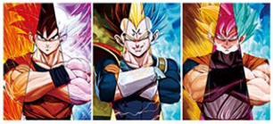 Poster DBZ Goku / Vegeta All Forms