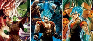 Poster DBZ Vegeto/Gogeta/Zamasu