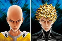 Poster One Punch Man Saitama and Genos