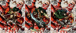 Poster Attack On Titan Mikasa/Eren/Levi