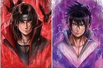 Poster Naruto Itachi/Sasuke Halfbust