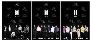 Poster BTS Black