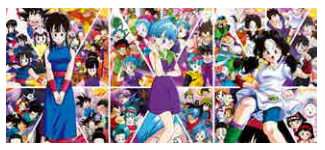 Poster DBZ Bulma/Videl/Chi-Chi