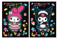 Poster hello kitty My Melody/Kuromi