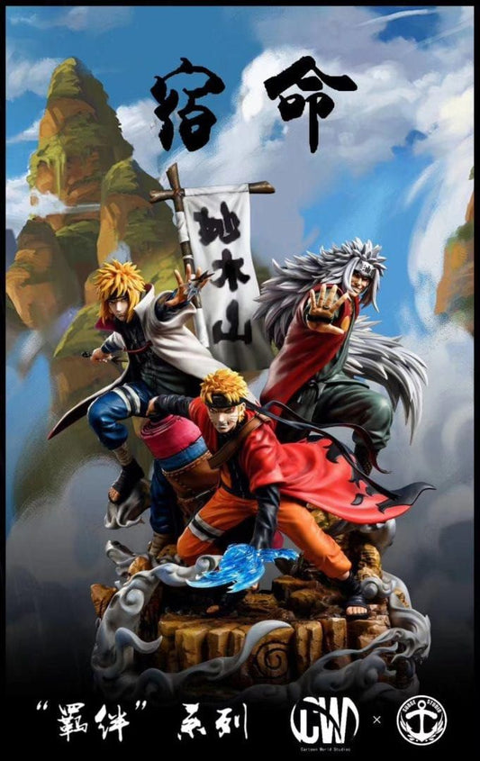 Resin: Cartoon World Studio Naruto Minato Jiraiya