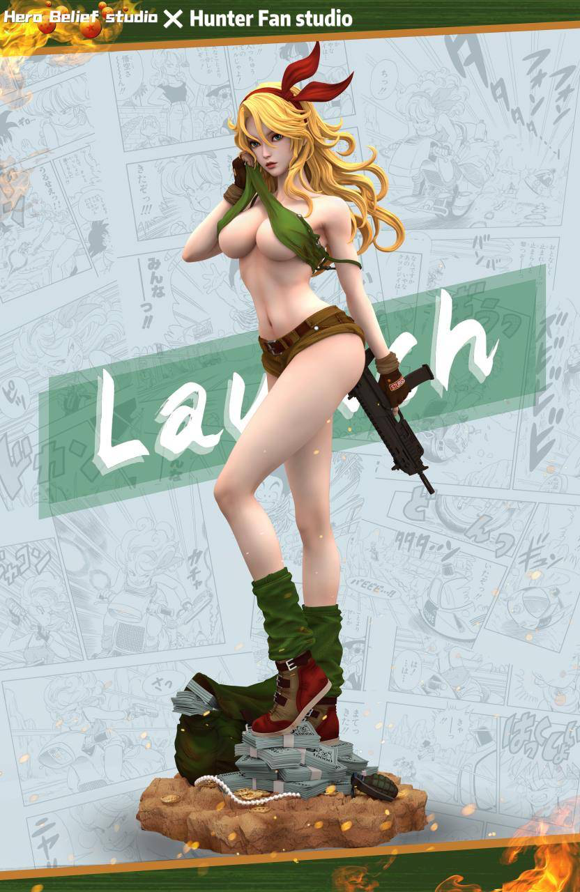 Resin: Hero Belief x Hunter Fan Studio Bulma, Android 18 and Launch Set of 3