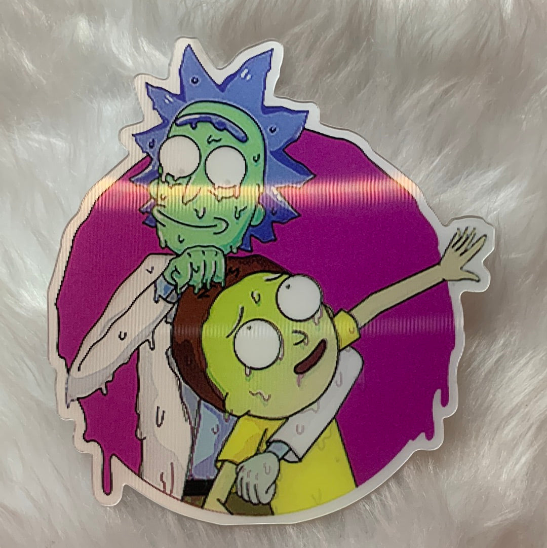 Lenticular Sticker Rick and Morty