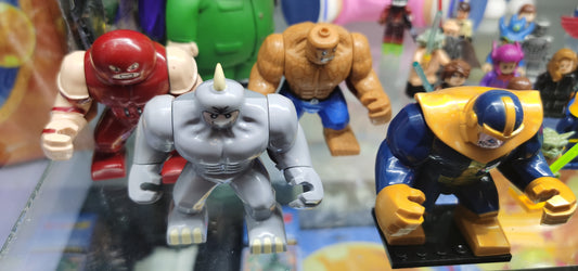 Lego Juggernaut,Rhino,Thing & Thanos