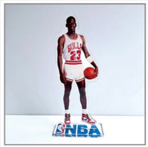 Acrylic Stand NBA Jordan White