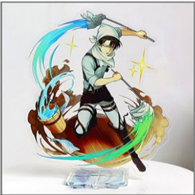 Acrylic Stand Attack on Titan Levi Cleaning