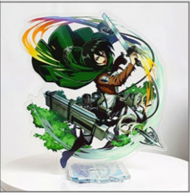 Acrylic Stand Attack on Titan Mikasa Effects